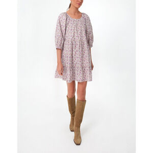 Tuckernuck Floral Dress with elasticized scoop neckline with lining